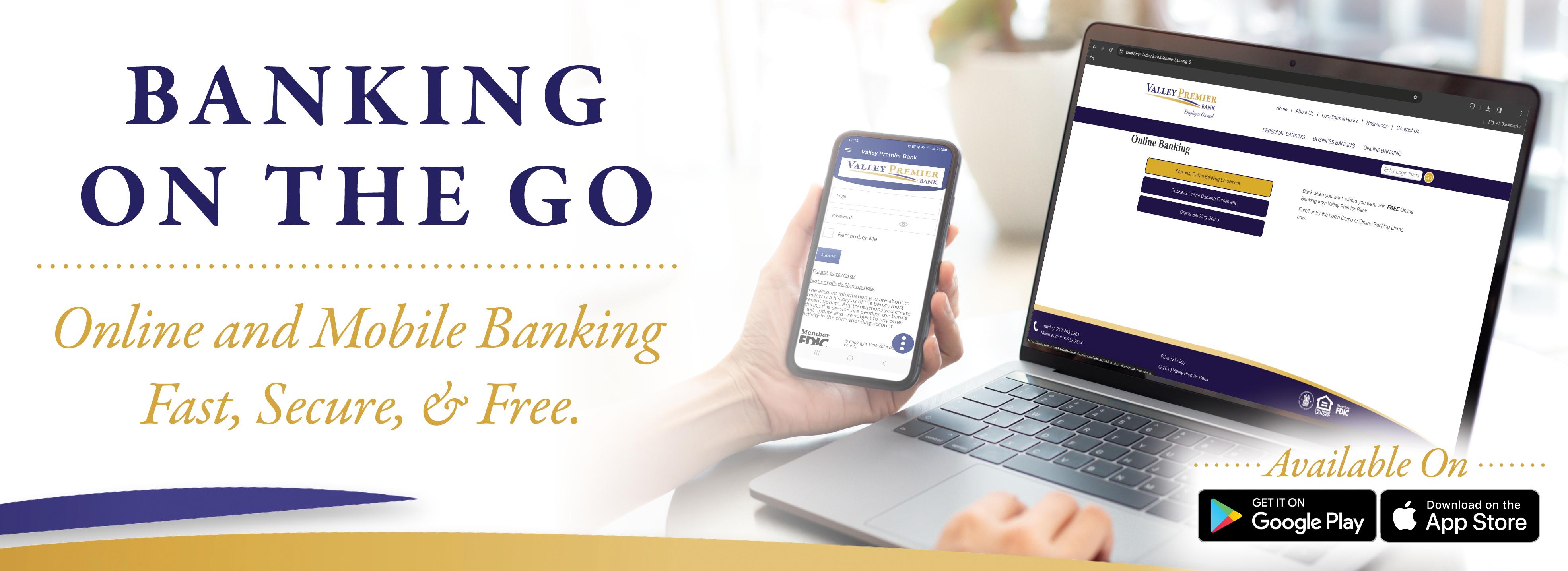 Mobile Online Banking Web Banner 2026